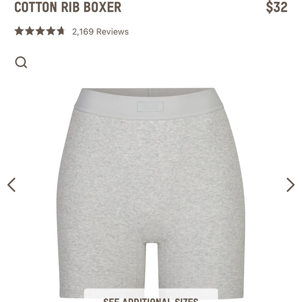 Skims Cotton Rib Boxer